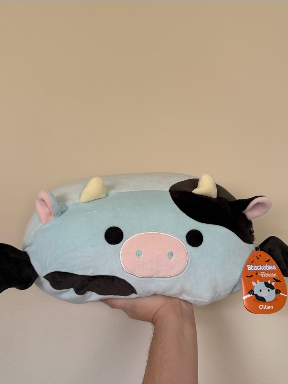 NWT Stackable Cillian the Bat Cow Squishmallow
